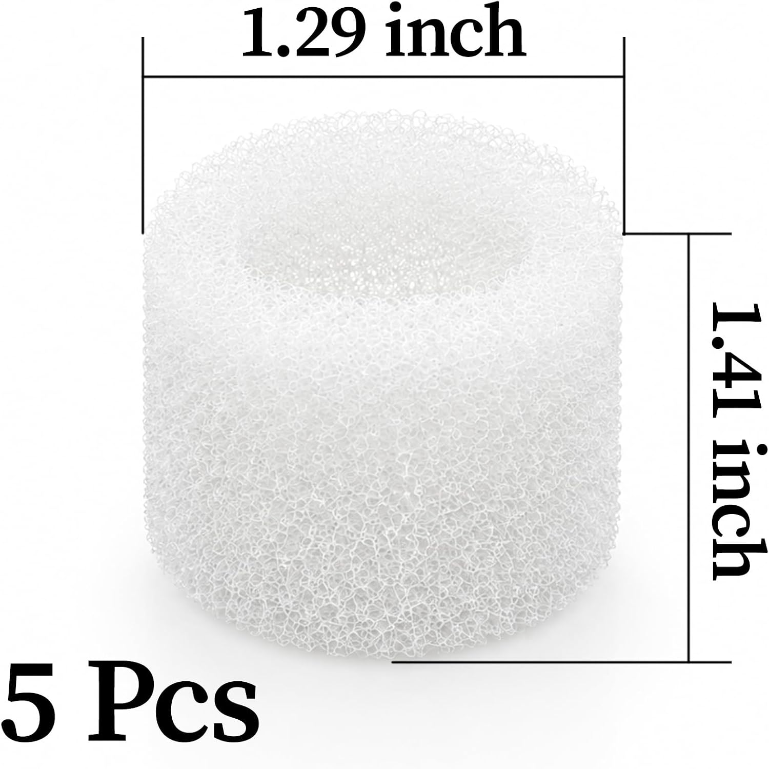 5 Pcs Humidifier Replacement Filters/Wicks Compatible with LEVOIT Classic160, Dual150, Dual200S, Classic300(S), LV600S, OasisMist Series Humidifiers
