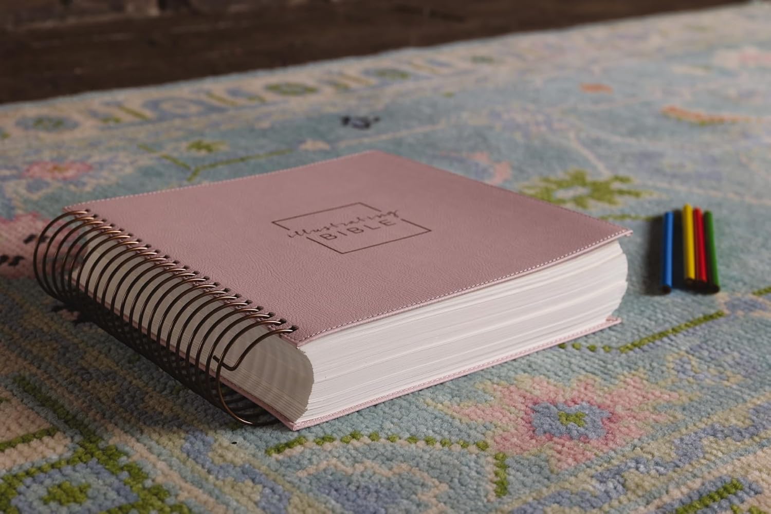 NIV, Spiral-bound Illustrating Bible, Leathersoft Spiral, Pink: Draw, Write, and Reflect Your Way Through Scripture      Spiral-bound – August 31, 2020