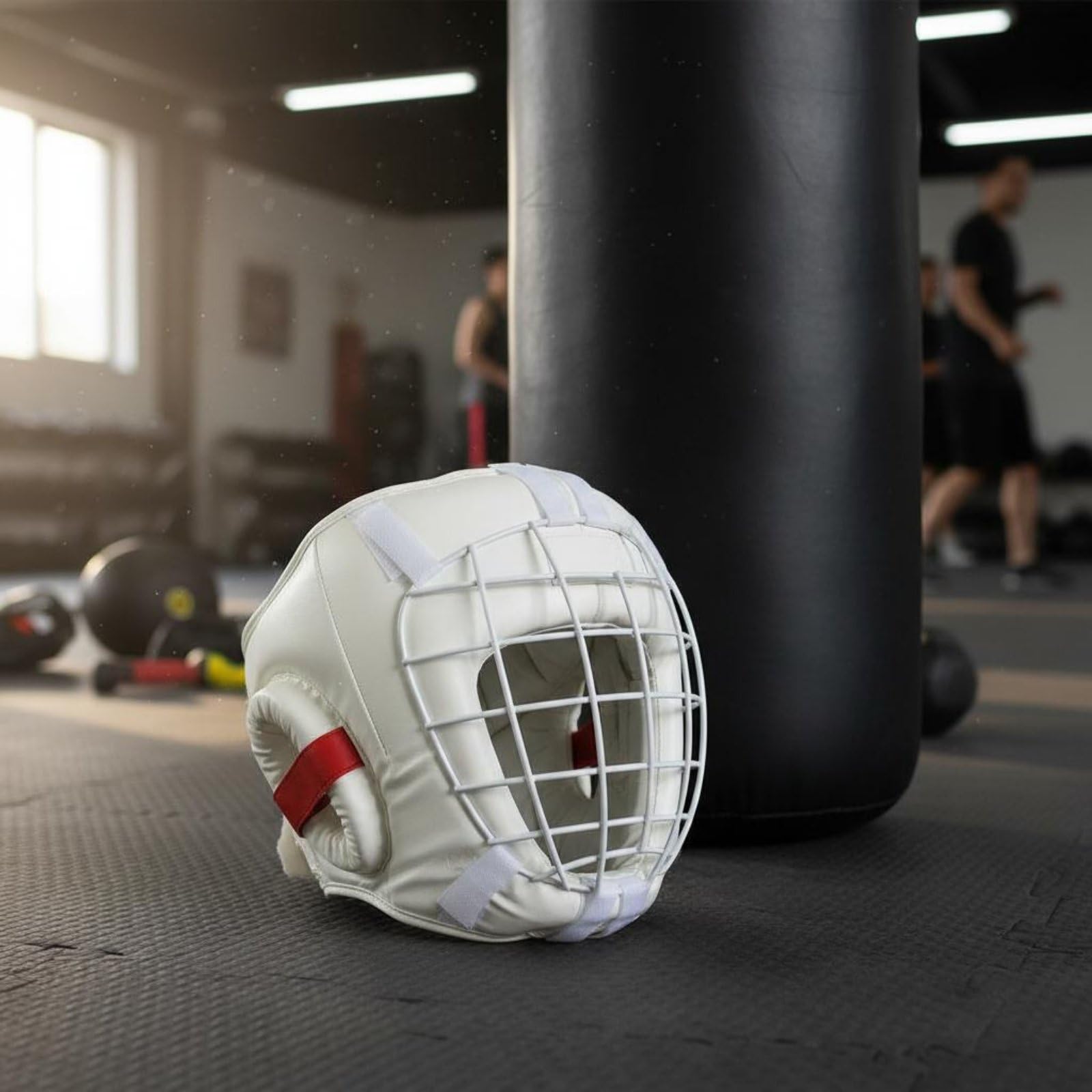 Casco da Combattimento Casco Integrale Allenamento Marziale Imbottitura Antiurto Visiera Acciaio Adatto Ad Adulti Bambini Difesa Palestra