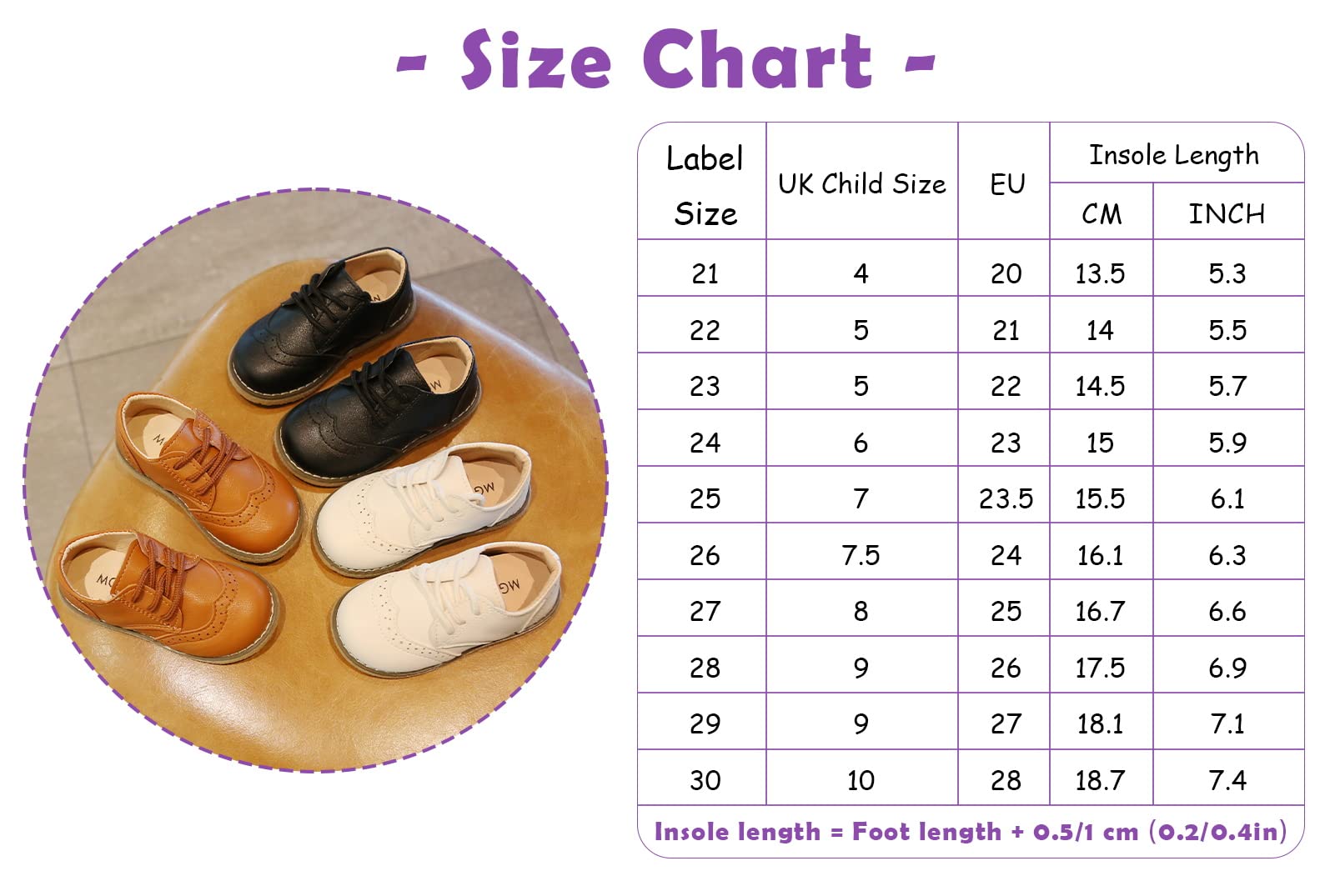 Panegy Zapatos de bebé niña de PU cuero zapatos con cordones bajos elegantes ligeros zapatos brogue casual con suela morbida para suela fiesta boda