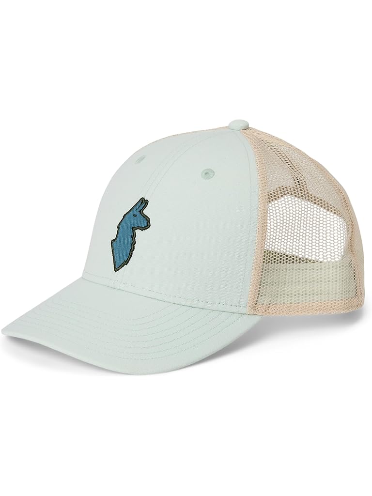 Beige Cotopaxi Llama Trucker Hat