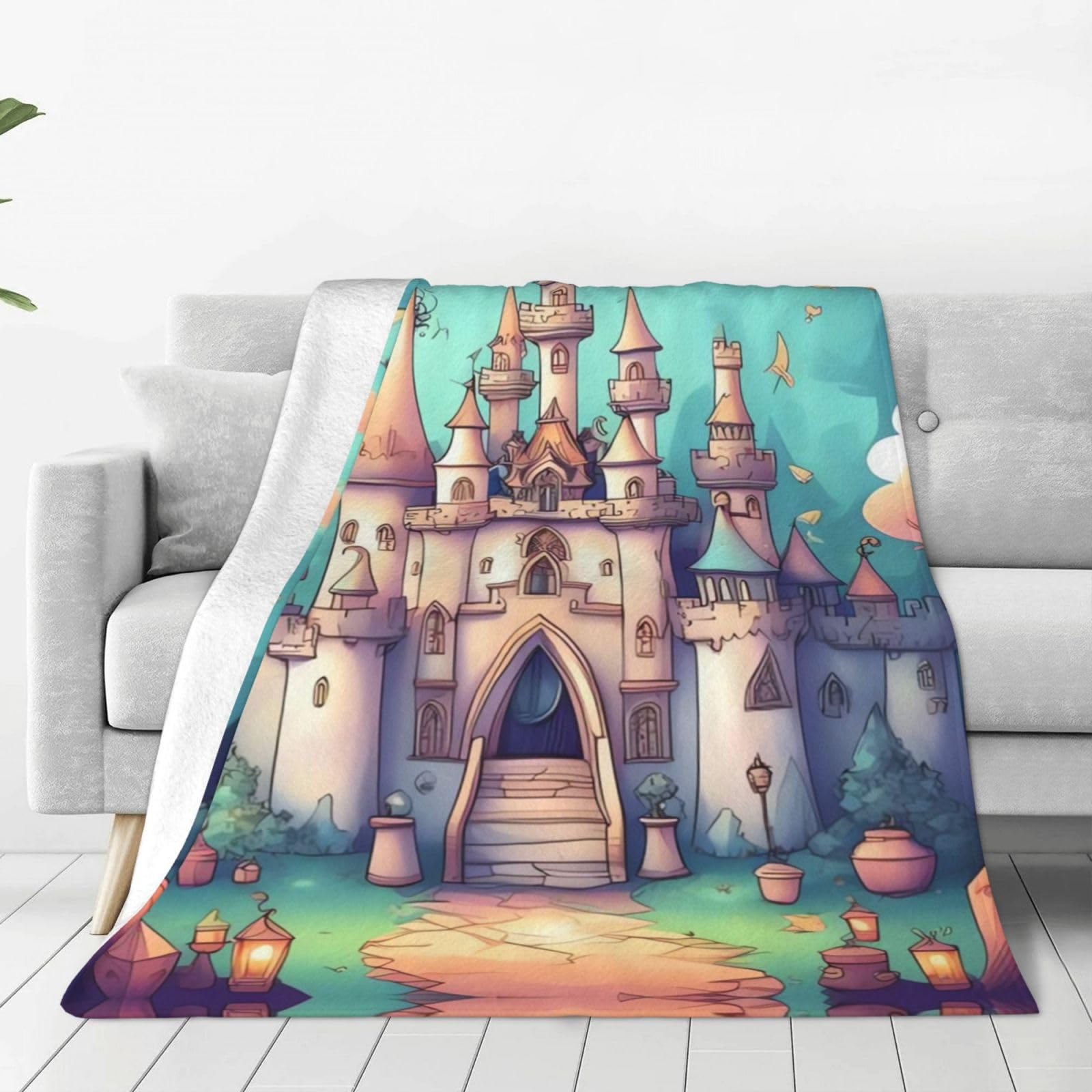 Couverture en flanelle douce pour des soirées cinéma cocooning sur le canapé