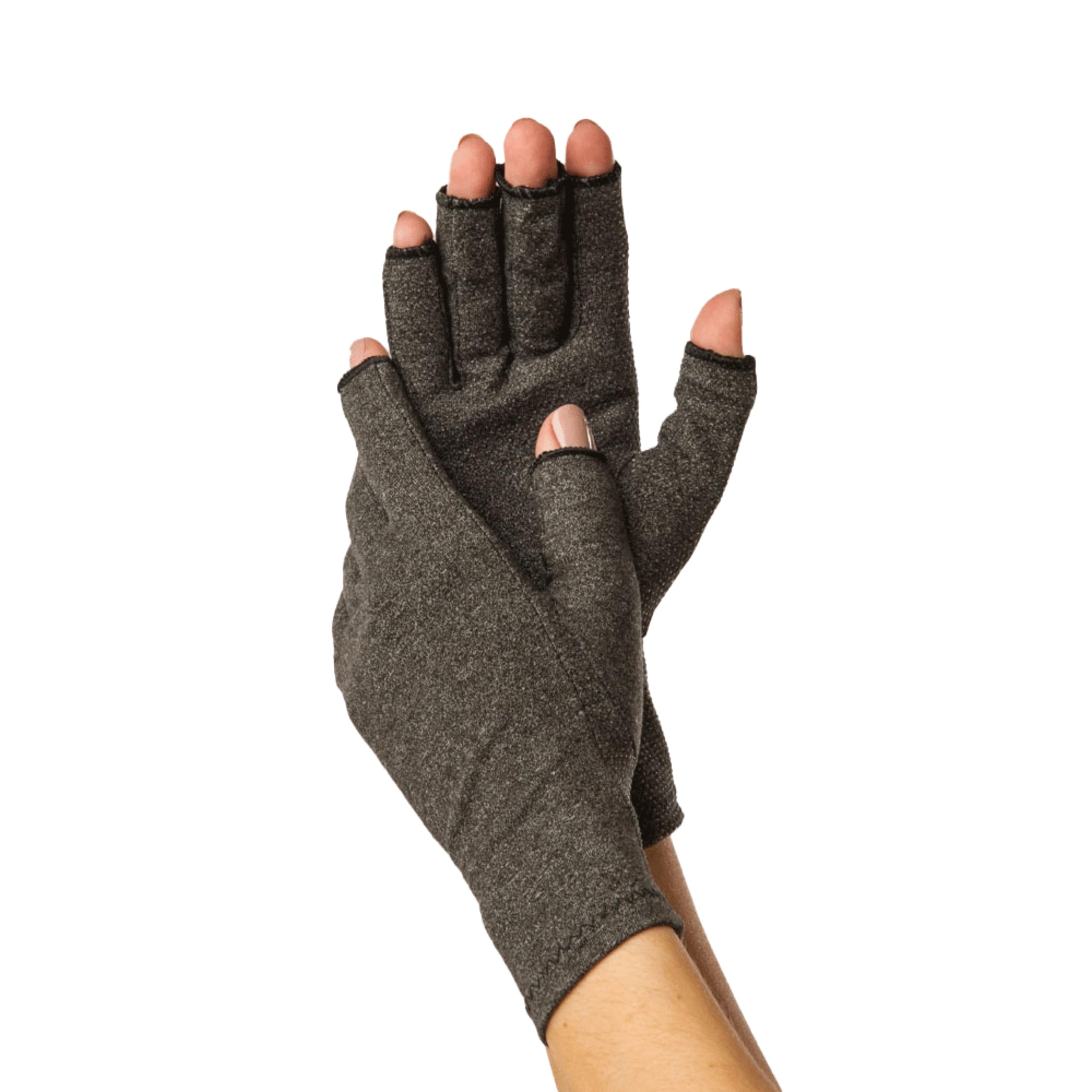Guantes transpirables de compresión dinámica Thermoskin sin dedos para alivio del dolor rigidez hombres mujeres