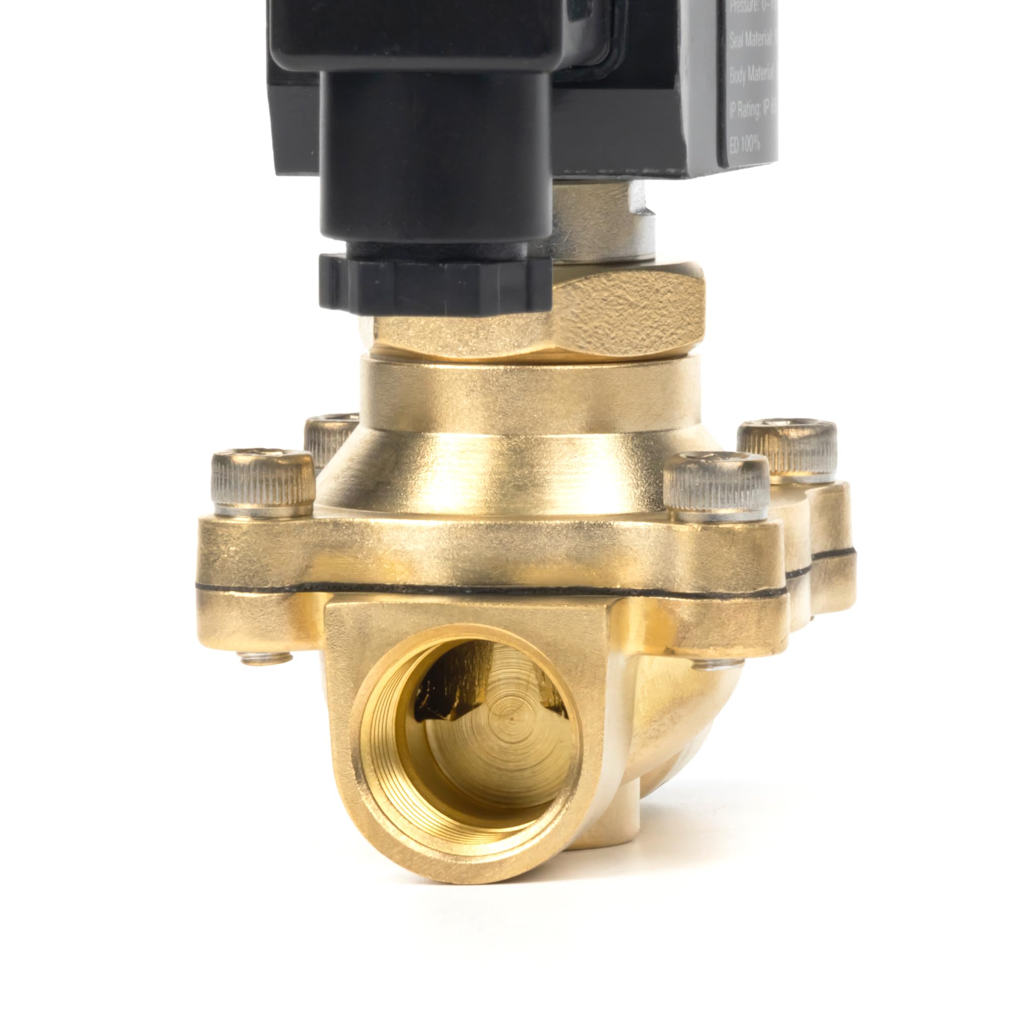 U.S. Solid Électrovanne laiton G 1/2" 12 V CC normalement ouvert 10 bar Solénoïde Valve d'eau électrique pour eau, air, diesel, kérosène et essence