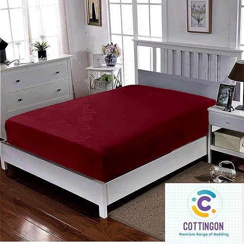 Miniatura 8 de Sábana bajera ajustable de 33 x 75 pulgadas, 100% algodón egipcio, perfecta para literas de campamento, caravanas, camas de invitados, cunas