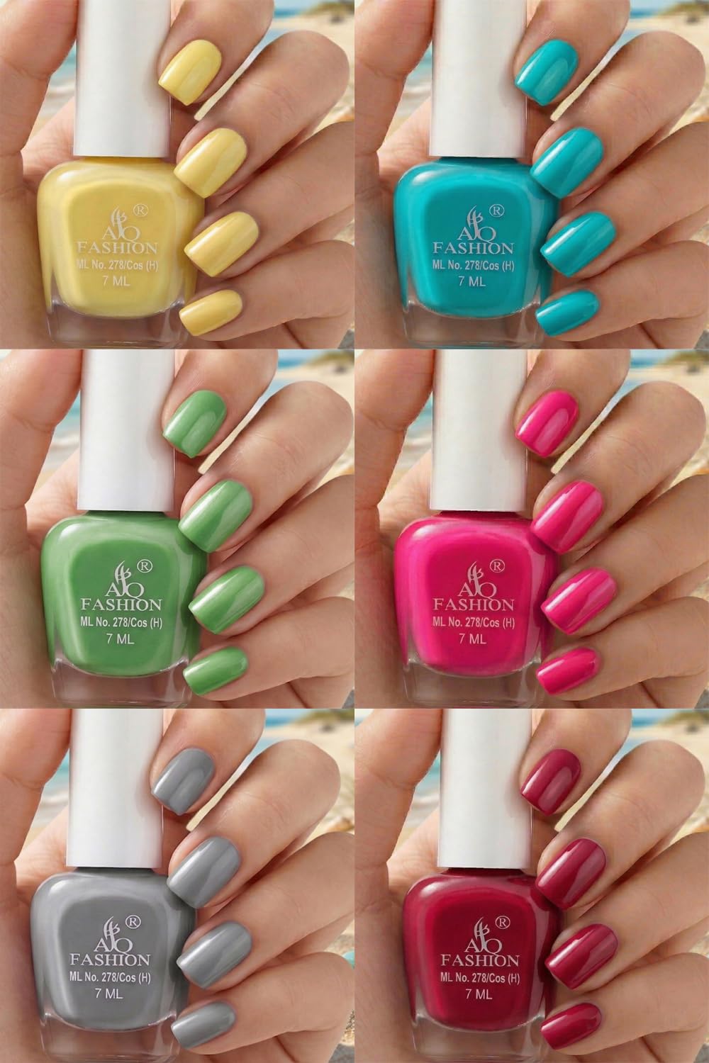 New collections nail-polish-set-6 quick dry And Long Lasting Combo Set NIK26-image-25