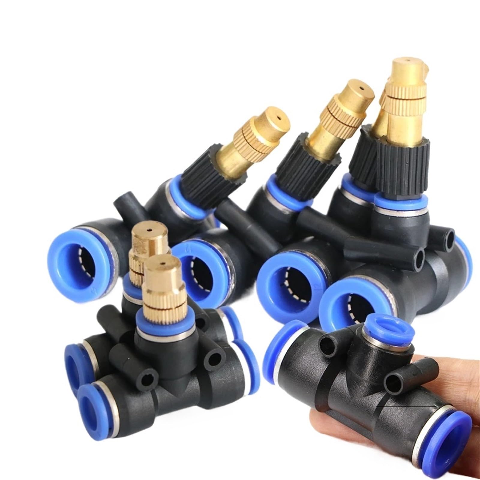 Lcvzxcfkx D-10Pcs 10Pcs Brass Adjustable Micro Sprinklers Nozzle