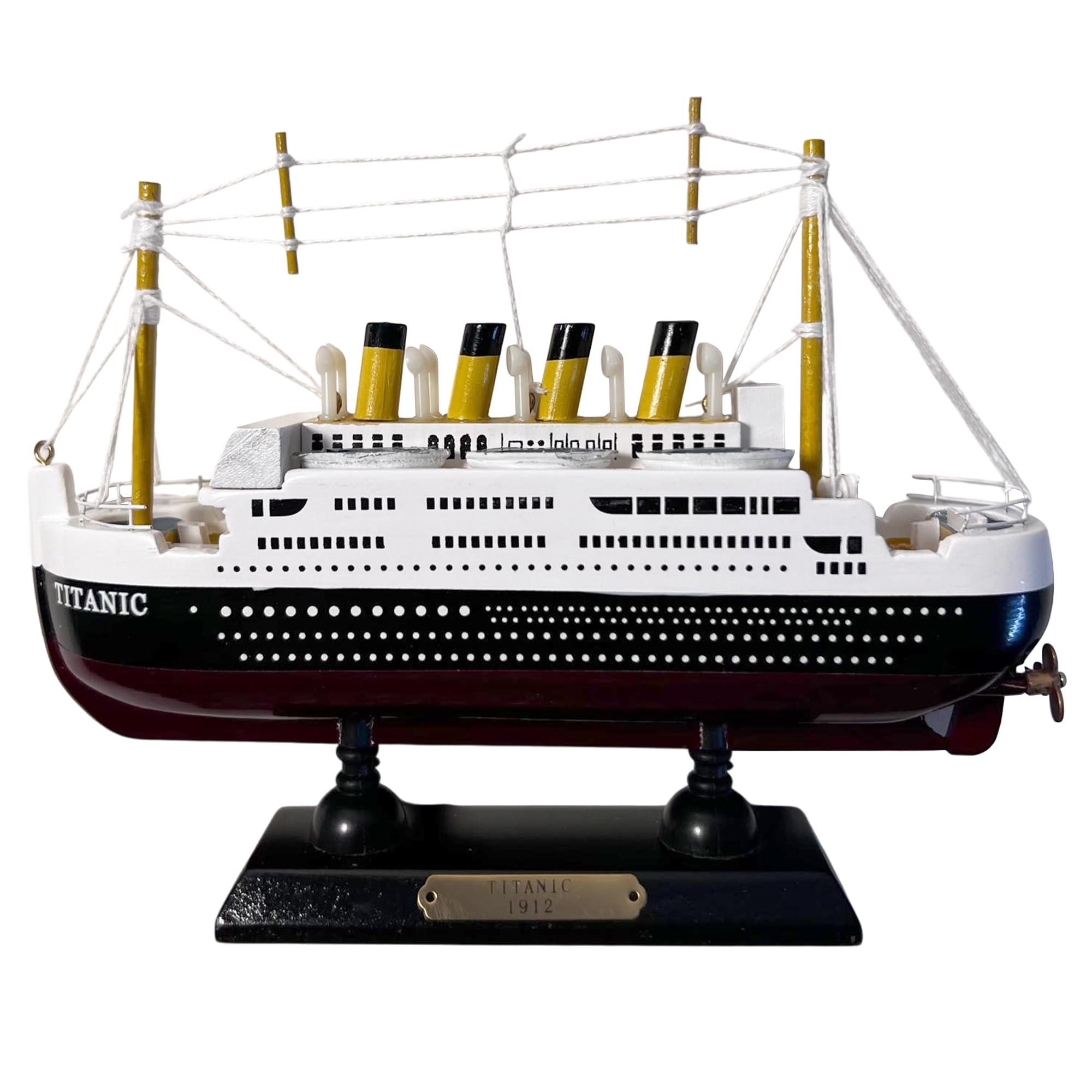 Thorness Exquisite Detailed Wooden Model of the Titanic, Stunning Replica of the Iconic Ocean Liner