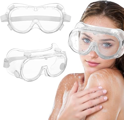 Protector de pestañas y cejas ajustable, gafas de ducha, diseño apto para gafas, perfecto para proteger pestañas postizas