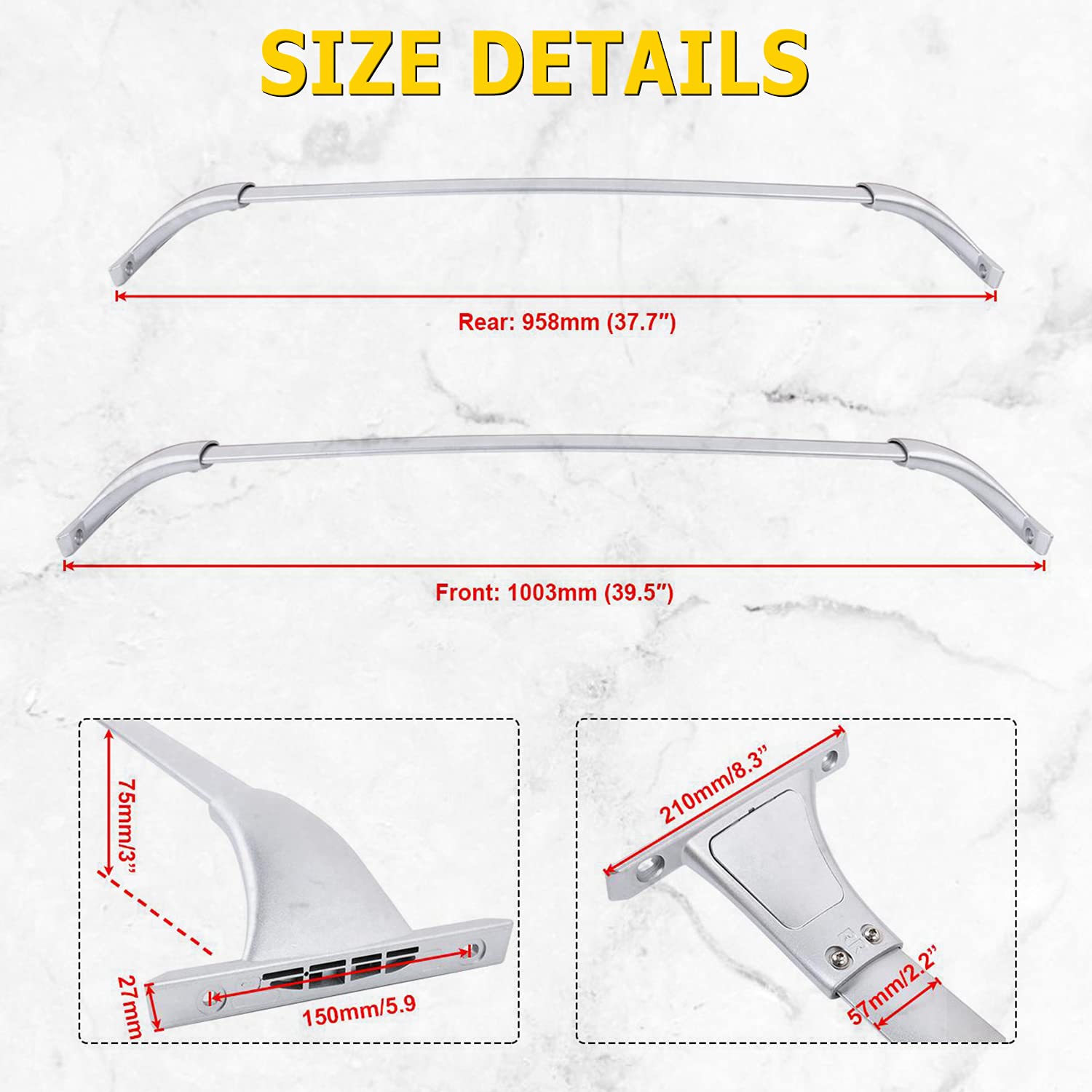 Buy AUXMART Roof Rack Cross Bars Fit For Nissan Rogue 2014 2015 2016 2017 2018 2019 2020