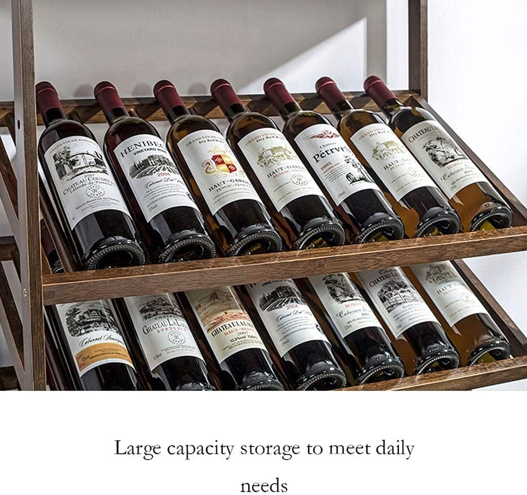 Wine Bottle Cabinet Wine Holder Stand Wine Display Rack Multi Layer Floor Wine Rack with Wall Mounted Wine Cabinet Wine Shelves with Table Top Tabletop Win