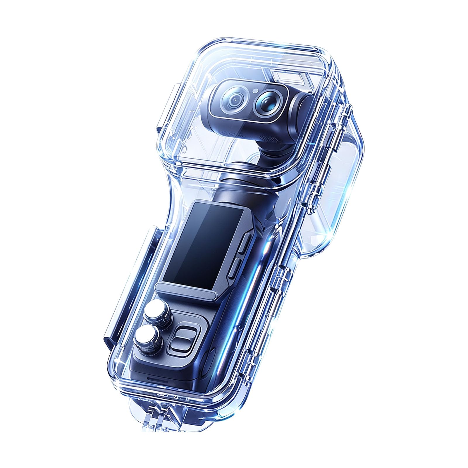 Custodia trasparente per fotocamera subacquea