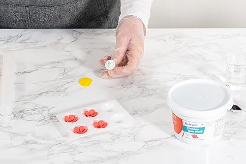 Miniatura 5 de Bakerpan Pasta de goma blanca para decoración de pasteles, crea flores, hojas, volantes elegantes, 1 libra, sabor vainilla (fabricado en Estados