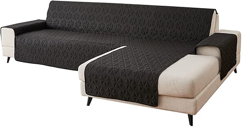 ZYHALOUK Fundas de sofá modular, funda de sofá en forma de L para perros, reversible, acolchada, tumbona, impermeable, protector de muebles para
