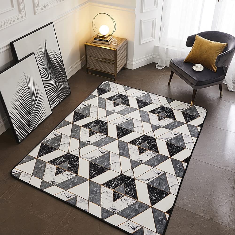 Tapis antidérapant pour sol de salon tapis moelleux chambre 100x120