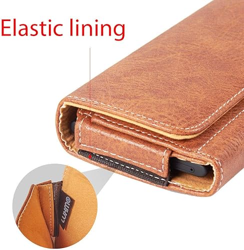 Miniatura 4 de Funda de transporte de cuero con trabilla para cinturón compatible con Galaxy Note 20 Ultra, Note20, S23 Ultra, S23 Plus, A14, A54 5G, iPhone14 15