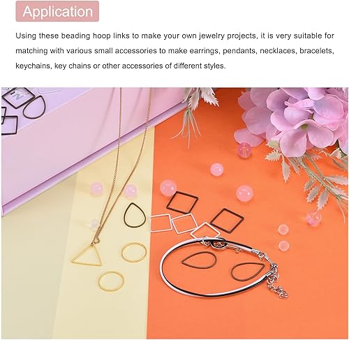 Miniatura 5 de MECCANIXITY Eslabón de aro cuadrado que rebordea, anillo hueco geométrico de la vinculación para la fabricación de