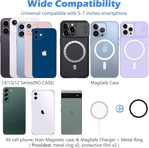 Miniatura 2 de imluckies Soporte magnético mejorado para teléfono portátil, soporte de cámara de continuidad ajustable de 180 compatible con Magsafe para iPhone