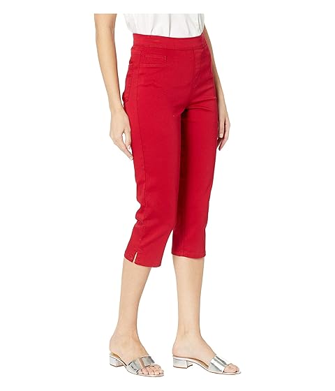 FDJ French Dressing Jeans Womens D-Lux Denim Pull-On Slim Ankle in Burgundy 