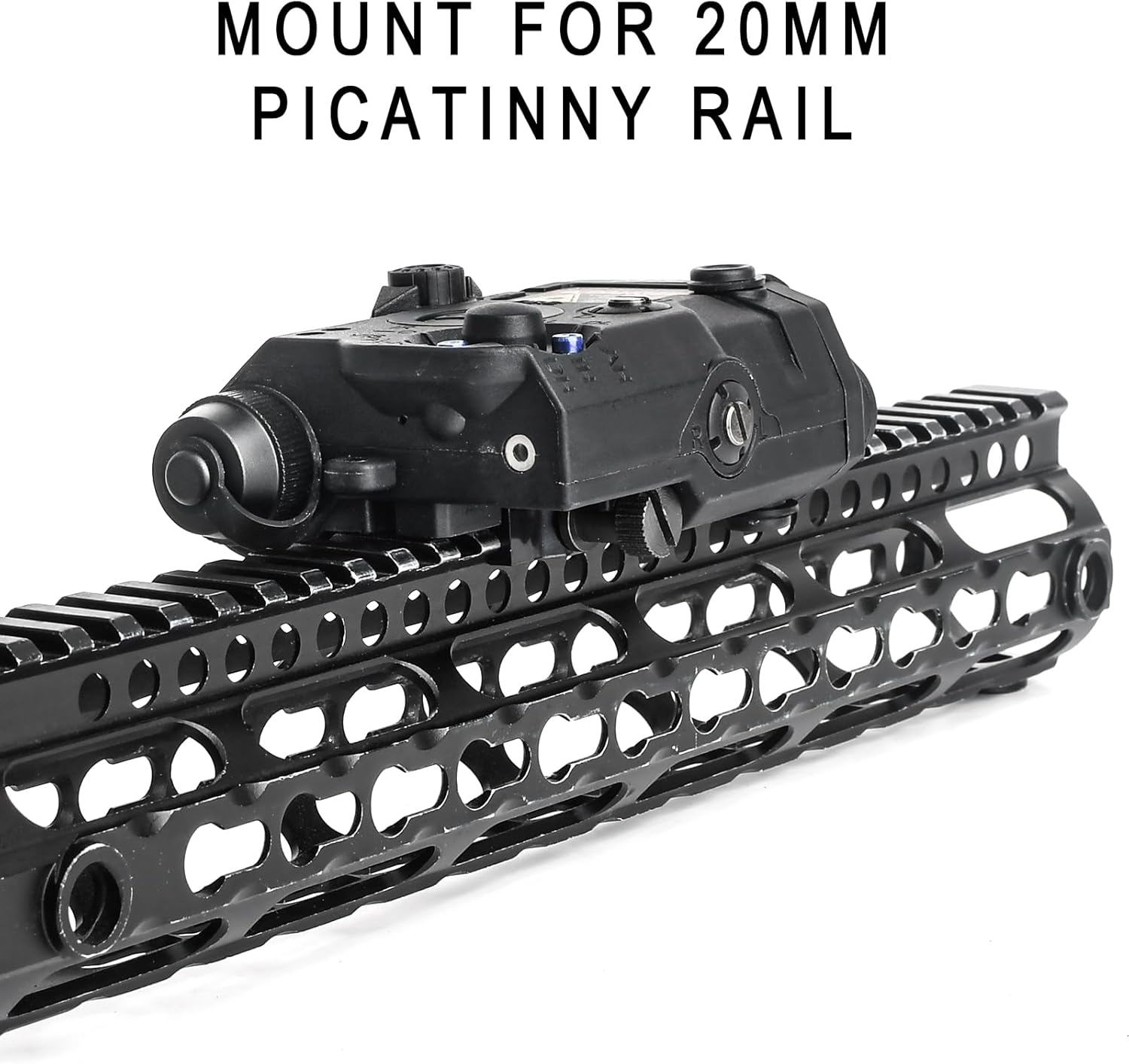 Airsoft PEQ-15 UHP Laser, with Red Laser + IR Laser + White LED Flashlight, Tactical PEQ Box Fit for 20mm Picatinny Rail AEG CQB GBB