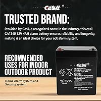 Vista 3 de Casil CA-1240 12V 4AH Batería de plomo sellada recargable (CA1240)