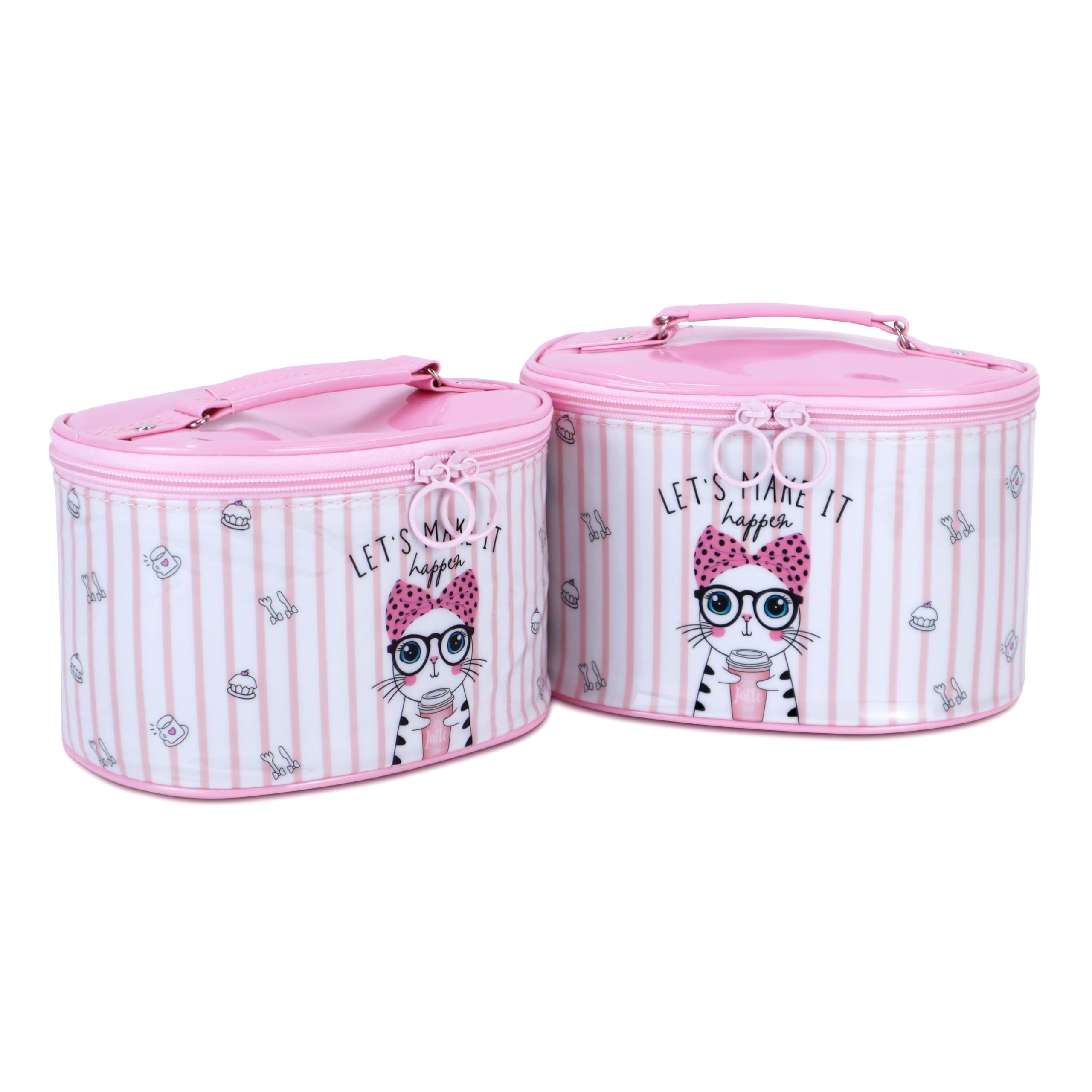 NFI essentials Canvas Set Of 2 Piece Casual Makeup Box Cosmetic Box Jewellery Box Trousseau Box Vanity Box Organizer Makeup Kit For Girl's Big Set Box Makeup Pouch Set, 16Cm, 15Cm, Purple-image-36