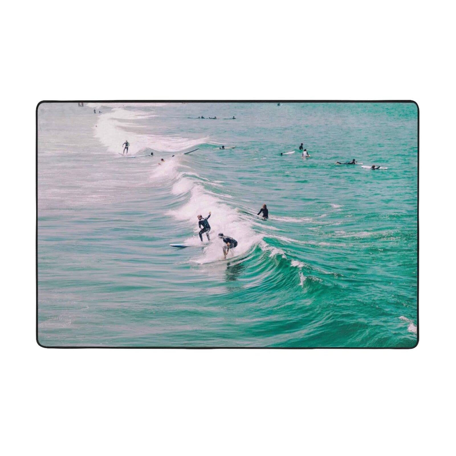 Tapis de sol surf et plage 150x100 cm idéal pour une chambre d'ado moderne
