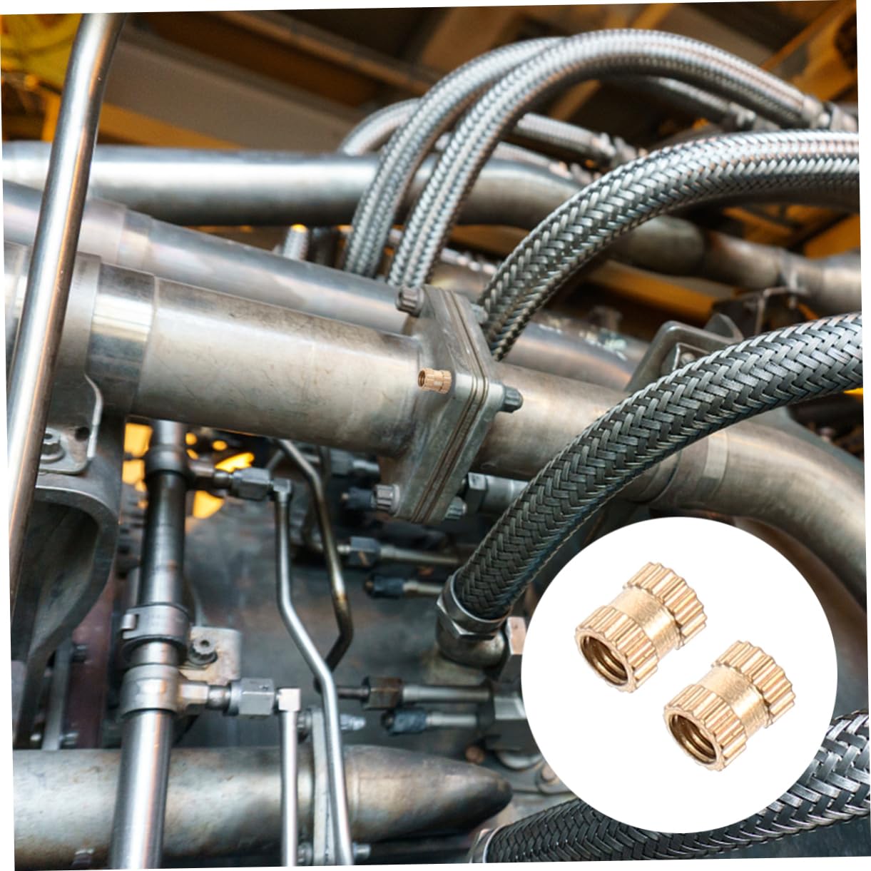 ABOOFAN 3sets 500pcs Brass Knurled Threaded Nuts Embedding Nuts for Easy to Install High Hardness and Wear Resistance Organized Storage Box Included 500pcs*3