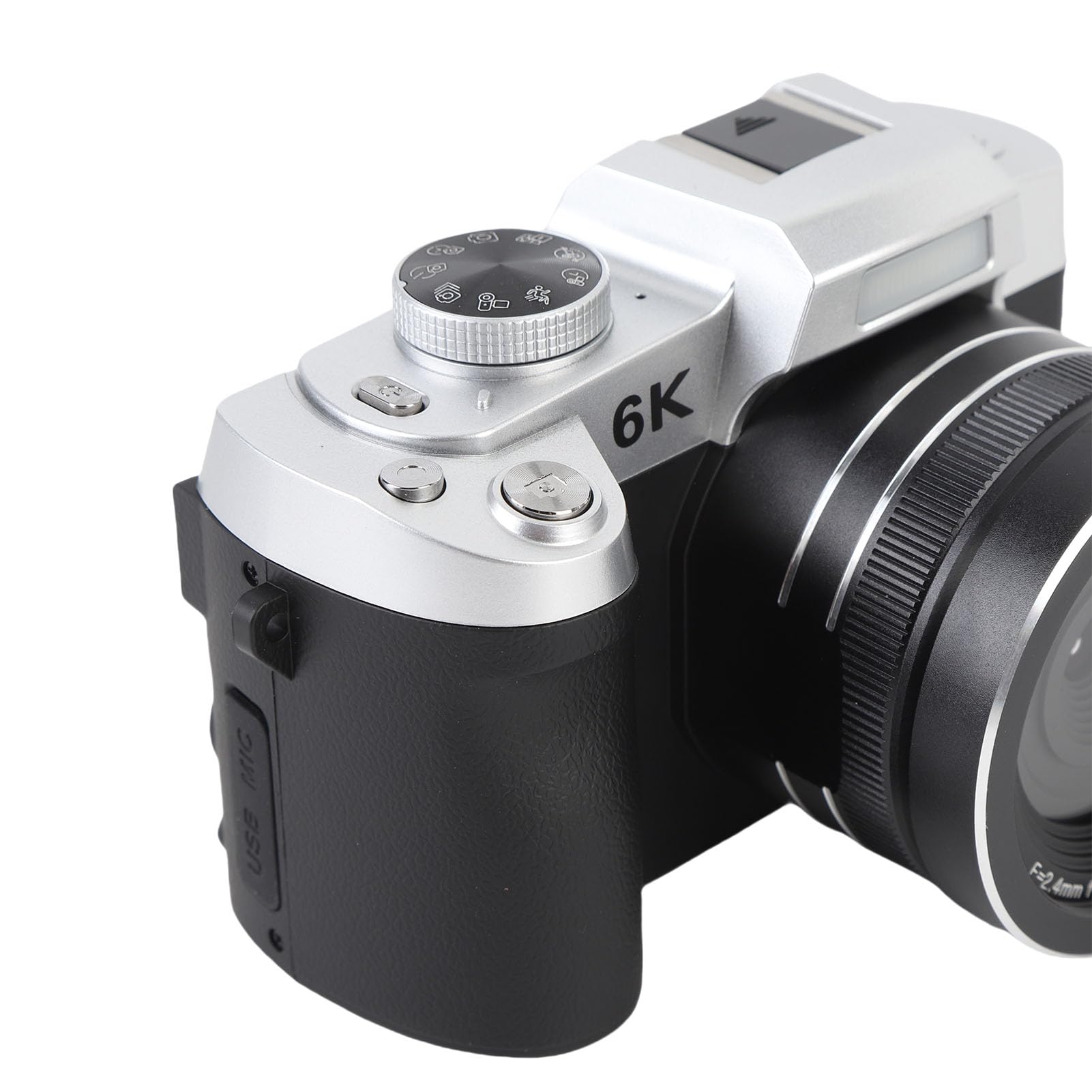 Fotocamera Digitale UHD, Fotocamera WiFi Portatile con Zoom Autofocus 6K 84MP 18X, Flash con Schermo Flip da 3 Pollici a 180°, per Viaggi di Fotografia (BLACK)