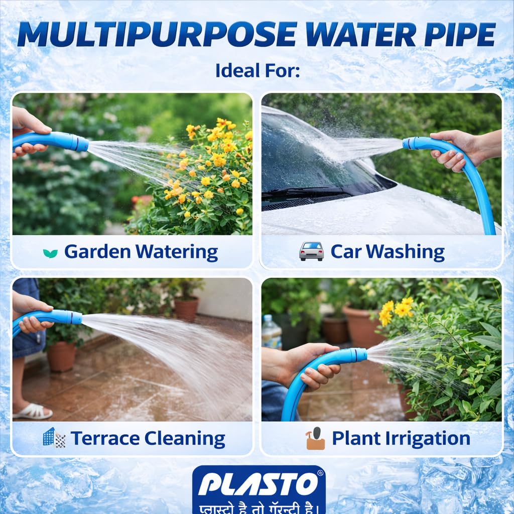 PLASTO Ice Cold Garden Hose - 30M / 100FT -4