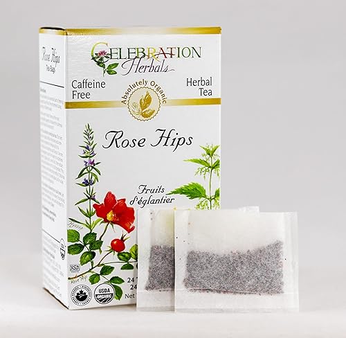 Miniatura 2 de CELEBRATION HERBALS Rose HIPS Tea Organic 24 Bolsa, 0.02 libras