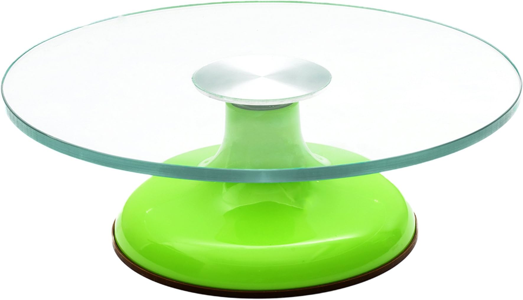 Nordiq Cake Turntable 12" Inch Rotating Revolving Tempered Glass Cake Decorating Stand with Rubber Bottom