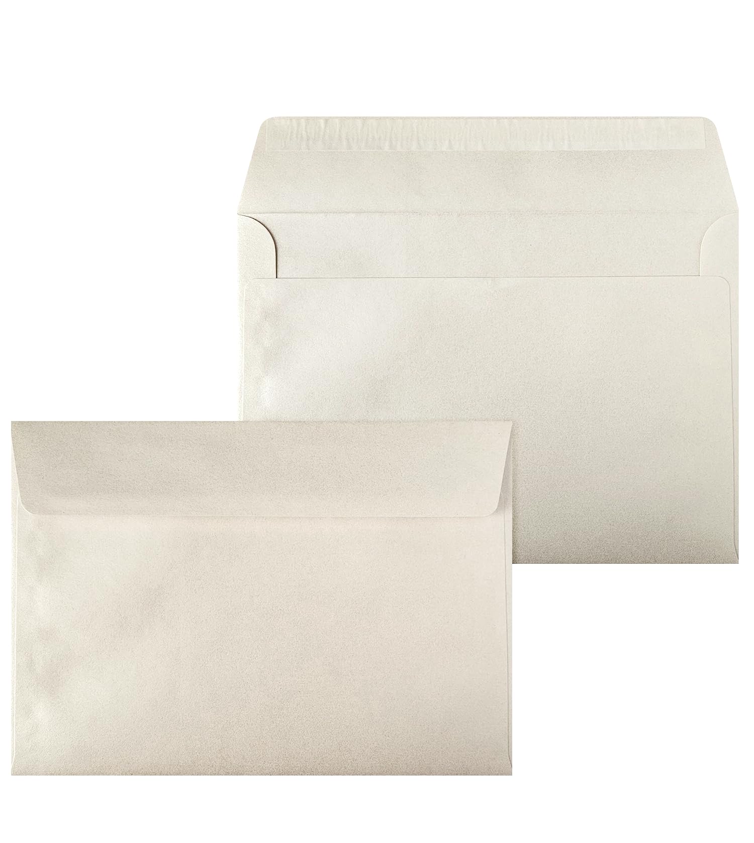 Netuno 50 Large Ecru Pearl envelopes C5 162 x 229 mm 6.4 x 9 in 120gsm Pearlescent Invitation Envelope Large Shimmer envelopes for A5 Letters Wedding Invitations Greeting Cards documents Postcards — image 1