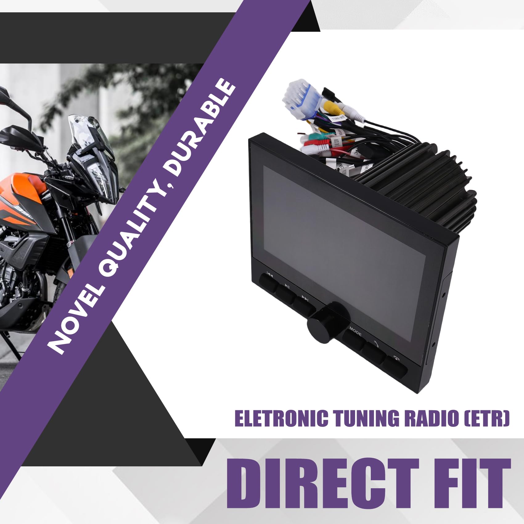 7-calowy wodoodporny odtwarzacz multimedialny Bluetooth motocykl łódź system audio FM AM automatyczny odbiornik do SPA UTV ATV