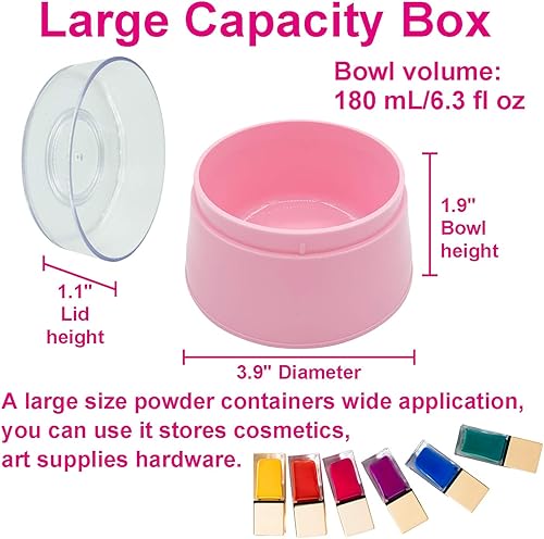 Miniatura 29 de Caja de soplo de polvo de bebé sin BPA, grande de 2.8 pulgadas, estuche de polvo esponjoso para después del baño, contenedor de polvo de