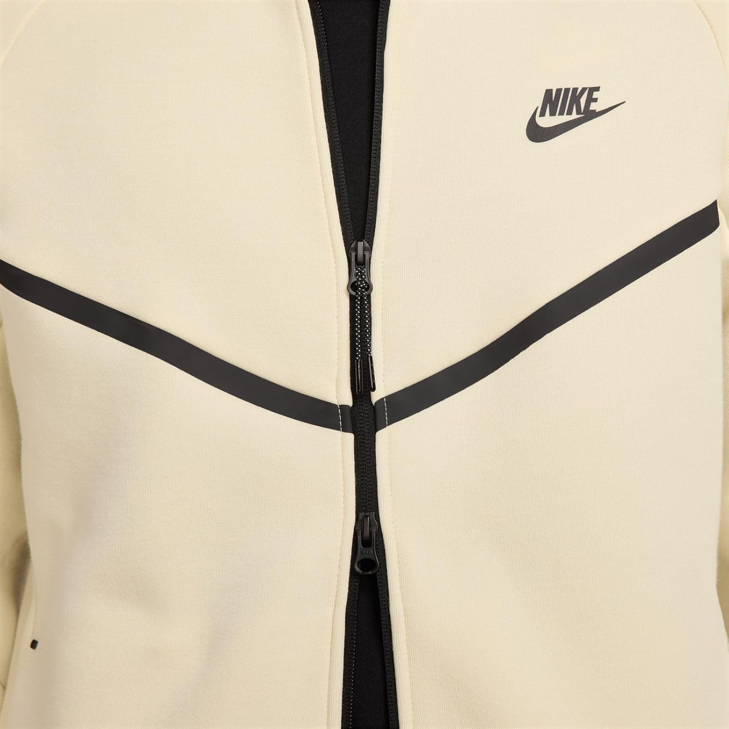 Nike Tech Men's Full-Zip Windrunner Hoodie (HV0949-234, Light Khaki/Black) Size Medium