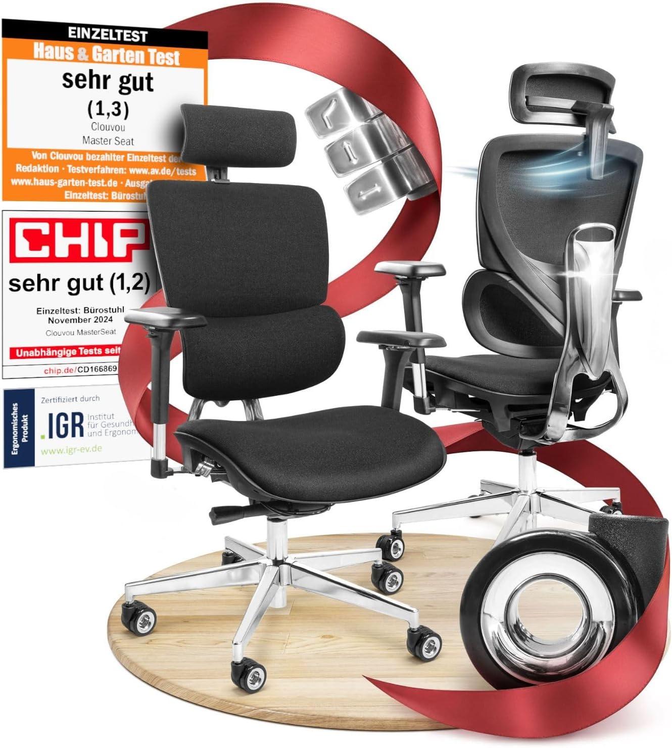 Bürostuhl nach Bandscheibenvorfall