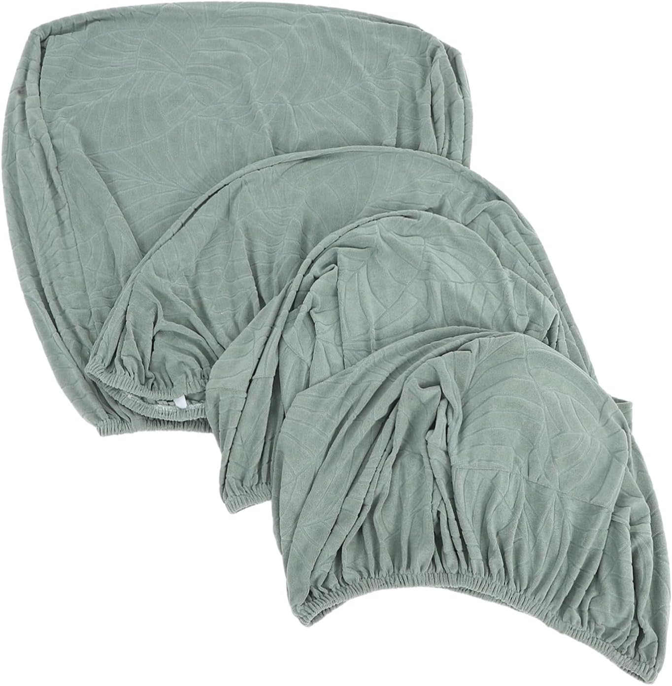 1set Elastic Fabric Chair Covers Full Slipcover for Armchairs Rocking Chairs Material Machine Washable Modern Design Leaf