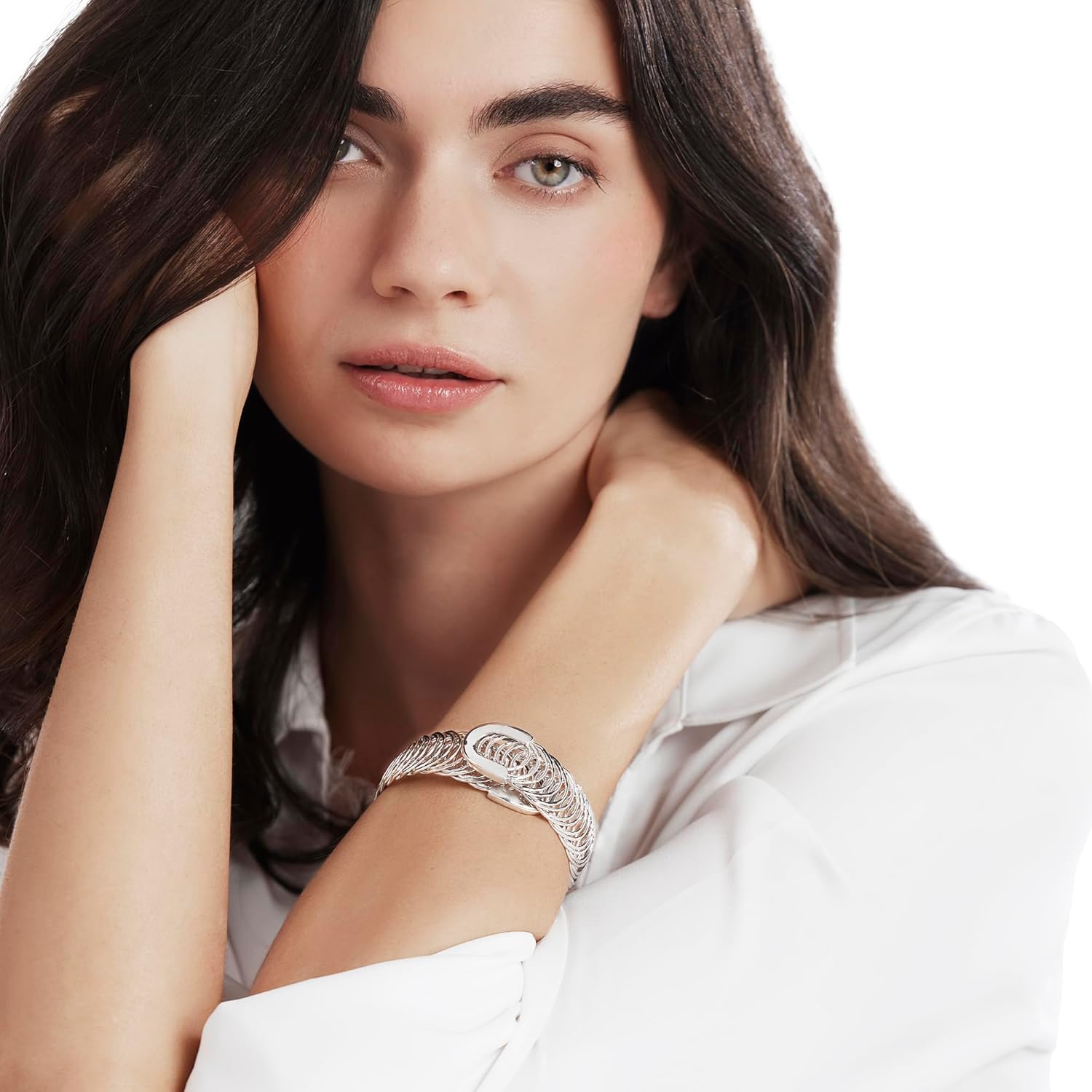 JTV Bronze Curb Bangle Bracelet for Women - Stackable, Durable & Elegant - Gift-Boxed Jewelry Accessory - Image 5