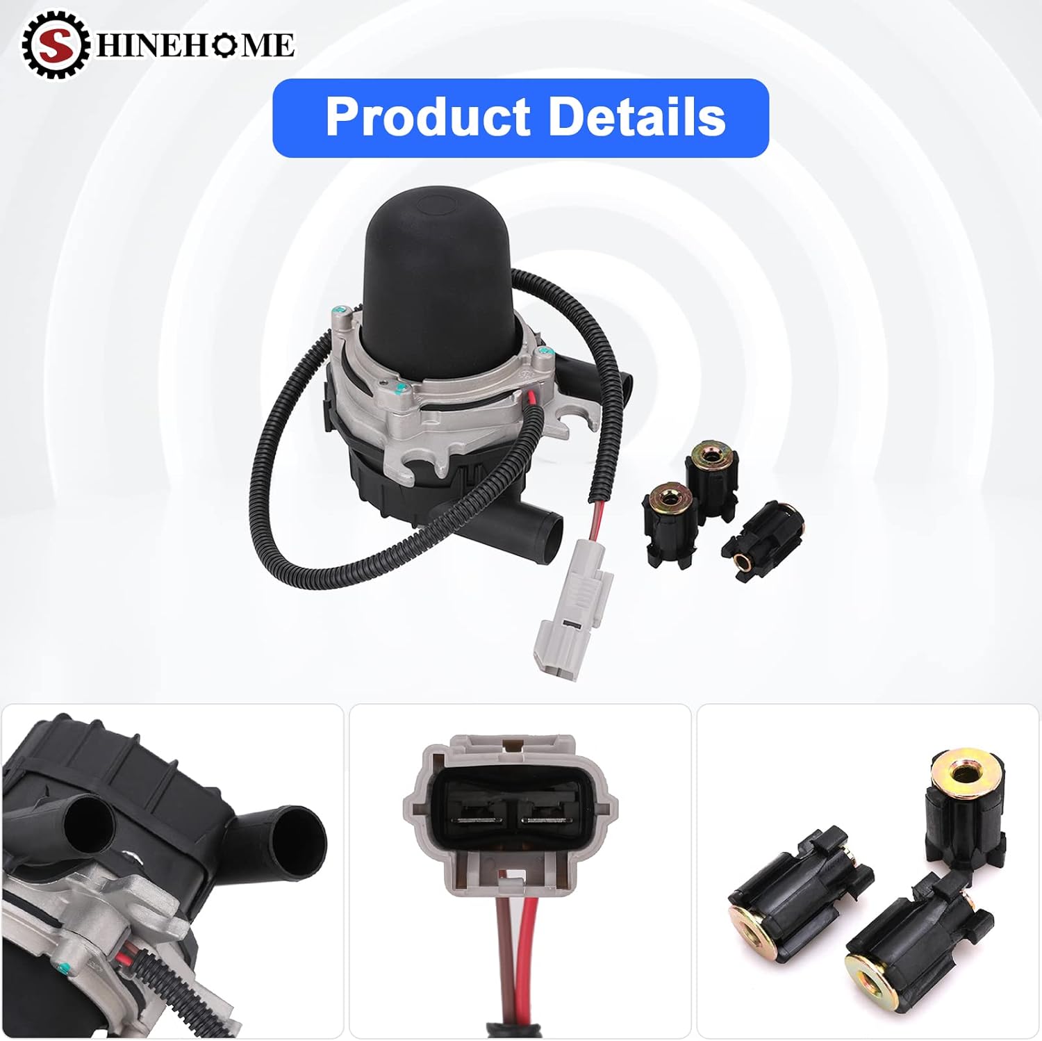 17610-0C010 Secondary Air Injection Pump Smog Pump Compatible with Toyota Tundra 4Runner 04-09, Sequoia 01-11, Land Cruiser 05-07, Lexus LX470 06-13 Secondary Air Pump