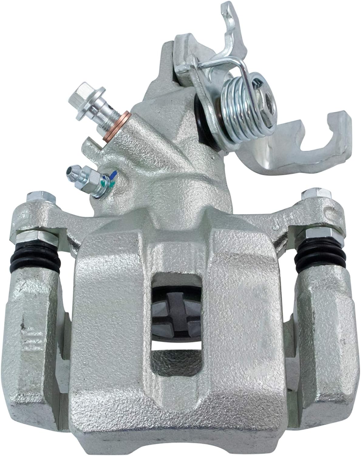 TRQ Rear Brake Pad & Rotor Kit Brake Caliper Brake Chemical Kit Brake Pads Brake Rotor Ceramic Premium G-Coated Compatible with 2004-2008 Acura TSX 2003-2007 Honda Accord