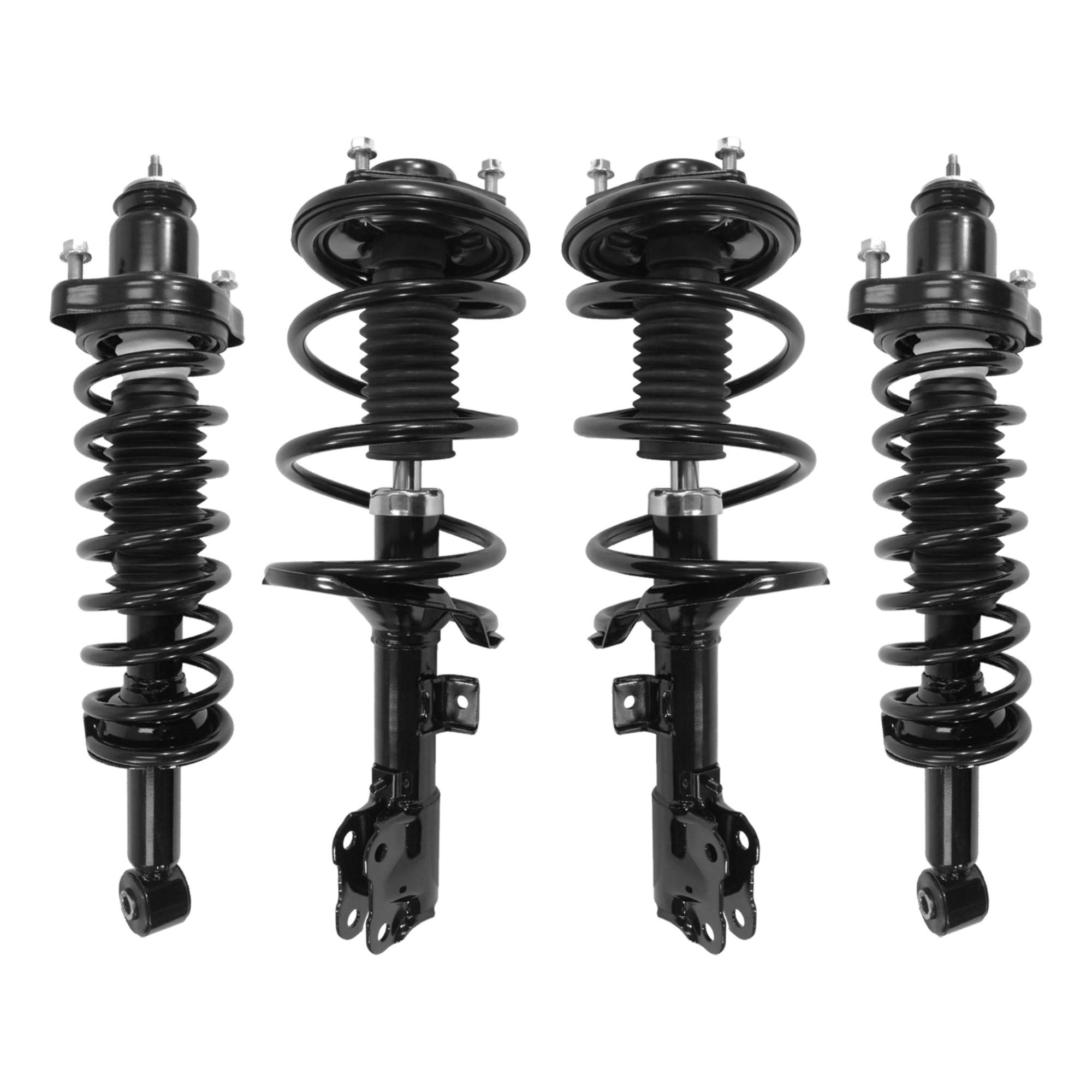 UNITY AUTOMOTIVE 4-13041-16020-001 Front and Rear Replacement Complete Strut Assembly Kit Fits 2008-2010 Mitsubishi Lancer