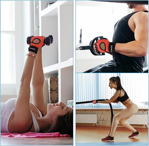 Miniatura 4 de Luwint Ventilated Workout Gloves, Flexible Full Palm Wrist Support for Men and Women Exercise, Weight Lifting, Gym, Cycling