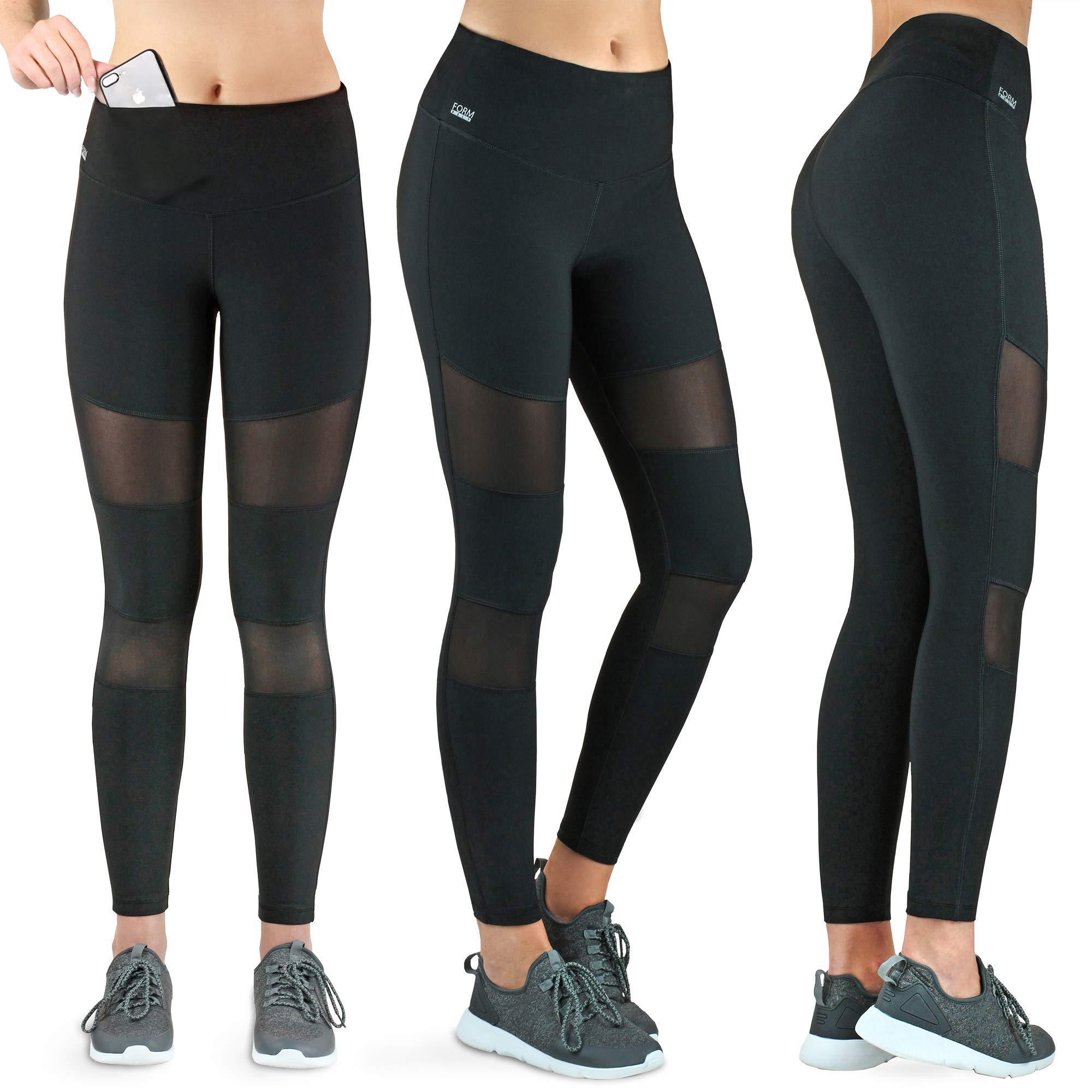 Formbelt® - Pantalón Largo de Running con Bolsillo integrada para Teléfonos Móviles, Leggings Deportivo para Mujeres Riñonera Llaves Gimnasio Mujer Jogging Correr Escalada o Yoga