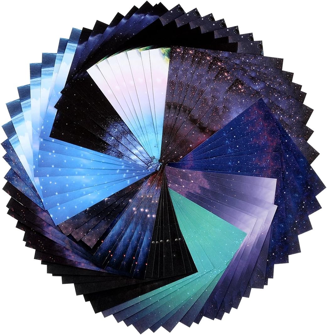 DaGou Origami Paper Beautiful Sky 70 Sheets Premium Quality for Arts and Crafts (6x6inch)