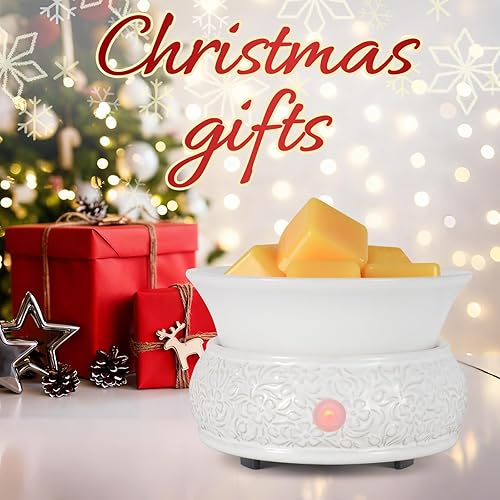 Miniatura 6 de mocosa Calentador de cera derretida para calentador de velas de cerámica perfumada para el hogar, quemador de cera de fragancia para mamá y mujeres