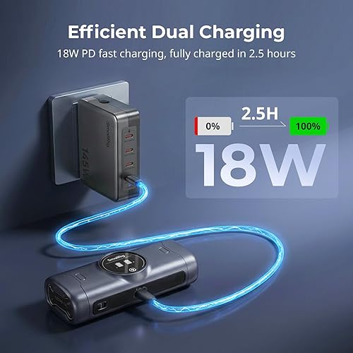 Miniatura 2 de SMALLRIG NP-FZ100 Cargador de batería para Sony, 18W 2.5h Cargador de cámara de doble ranura con pantalla HD, compatible con Sony Alpha A7V A7III