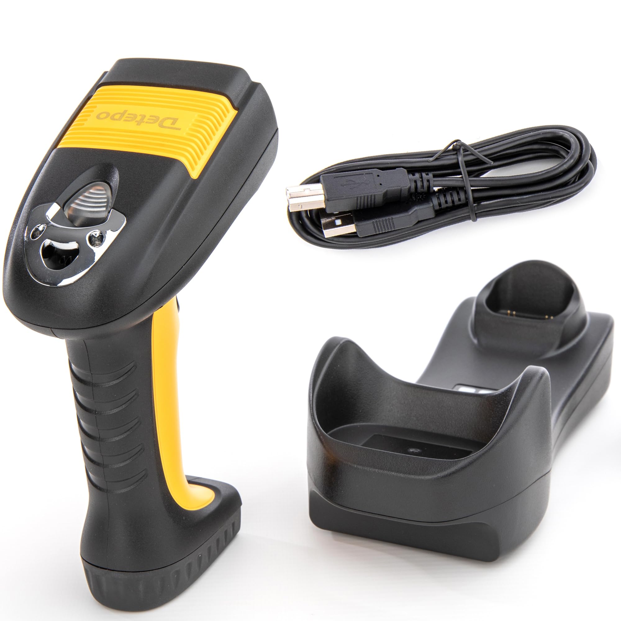 Scanner wireless per codici a barre e QR | Ingresso USB e Bluetooth | 3 modalità di funzionamento | Antipolvere e antigoccia | Design ergonomico | Batteria al litio ricaricabile (DB105)