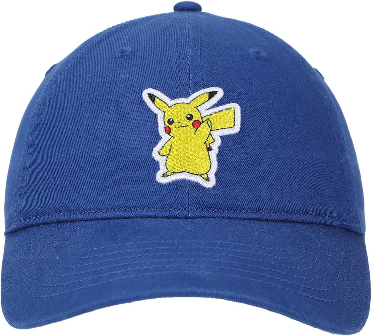 Pokémon Pikachu Printed Patch Blue Unstructured Baseball Cap - Image 2