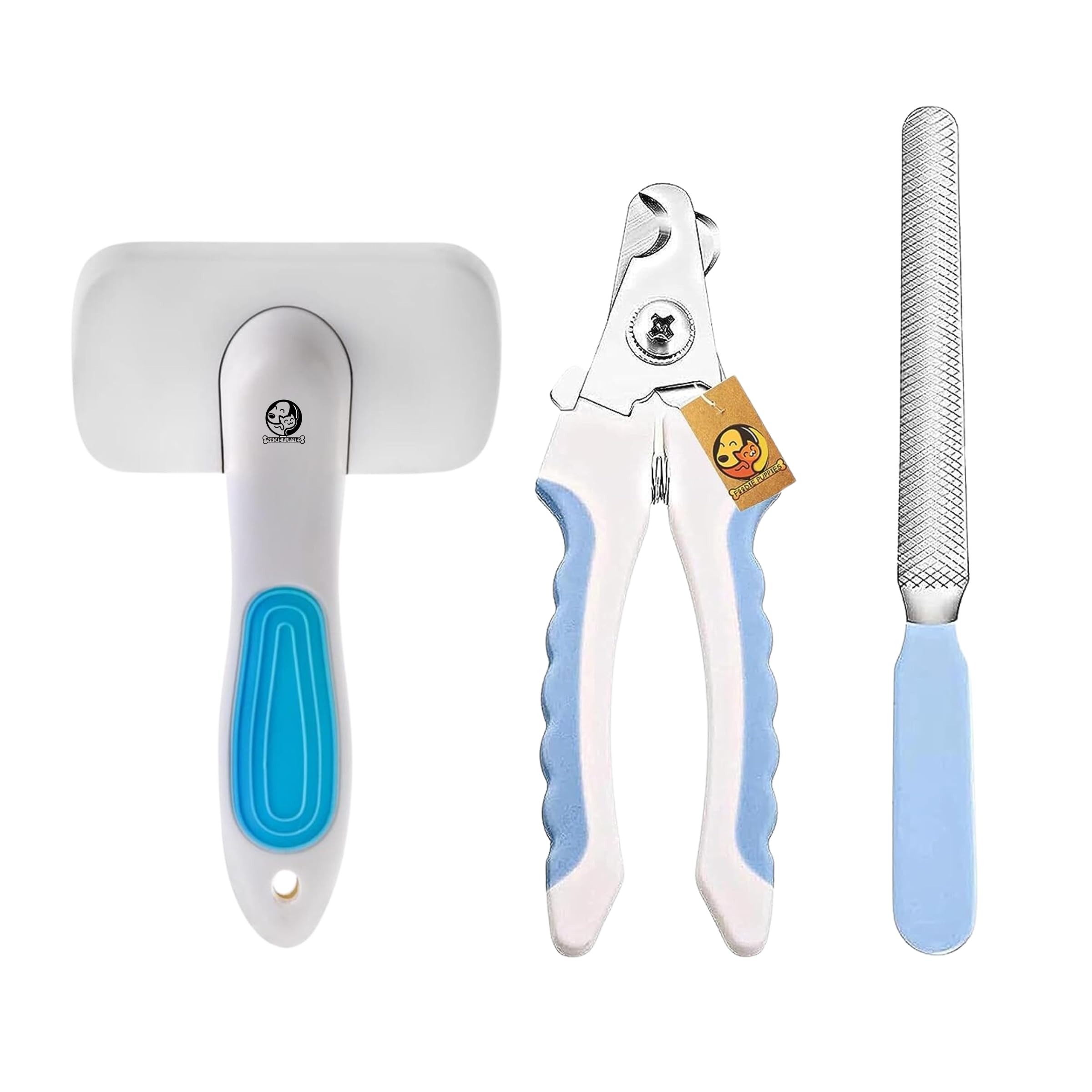 Foodie Puppies Professional Animal Nail Cutter Clipper Trimmer Filer (Large) for Small, Medium and Large Dogs, Puppies, Cats and Kittens Claw Grooming Tool Set (Nail Clipper + Head Cover Slicker) (B0CK5SXYF6) Amazon Price History, Amazon Price Tracker